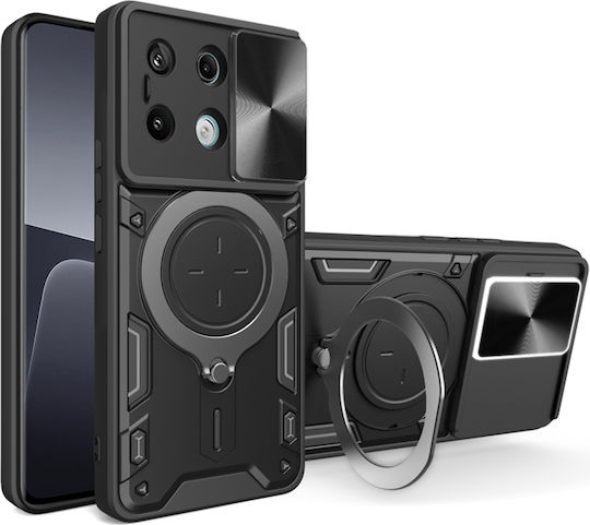 Techsuit CamGuard Pro Umschlag Rückseite Metallisch Schwarz (Redmi Note 13 5G -> Redmi Note 13 5G)