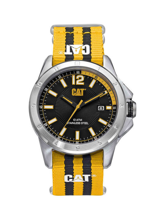 CAT Twist Watch Battery with Yellow Fabric Strap