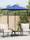 Garten- und Terrassen-Sonnenschirm Rundschreiben Metall Blau F2.12xY2.12m