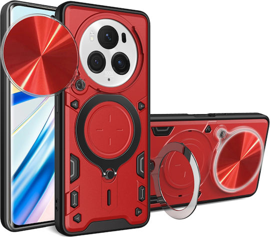 Techsuit Umschlag Rückseite Rot (Honor Magic6 Pro)
