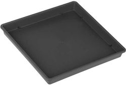 40735 Square Plate Pot Charcoal 29x29cm