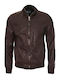 Easytoys Men's Leather Jacket Brown 8002