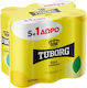 Tuborg Soft Drink Lemon with Carbonation in Box 47742 6x330ml