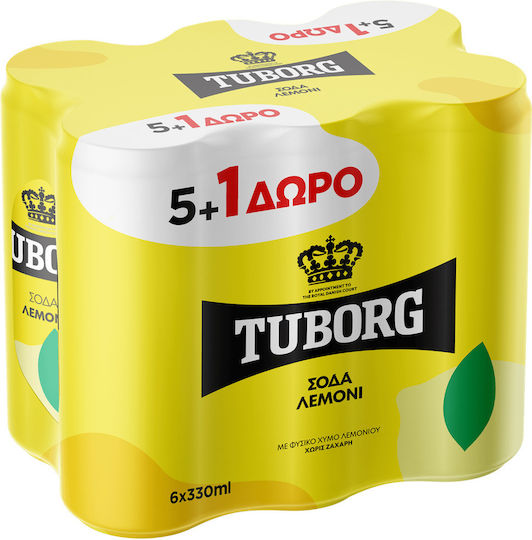 Tuborg Soft Drink Lemon with Carbonation in Box 47742 6x330ml