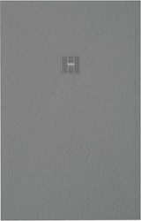 Ravenna Smart Slate Gel Coat Cemento Duș 80x140cm
