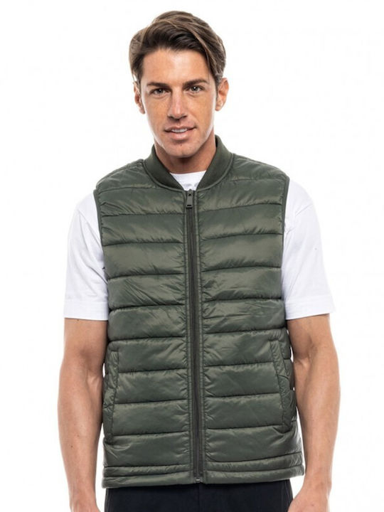 Splendid Men's Sleeveless Jacket Green