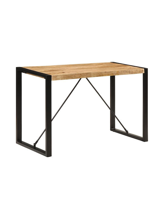 Tisch Speisesaal aus Massivholz Coffee 120x55x76cm