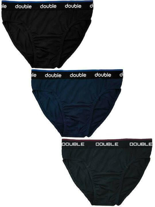 Herren Slips Black 3Packung
