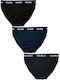 Herren Slips Black 3Packung