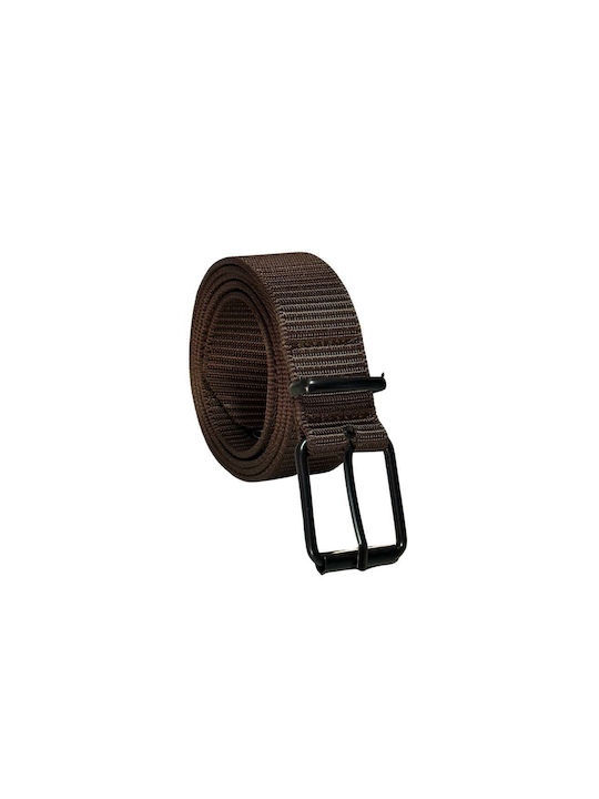 Senior Men's Knitted Fabric Elastic Belt Brown