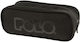 Polo Pencil Case with 3 Compartments Black