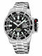 Lotus Watches Ceas Barbati 46mm Baterie cu Brățară Argintie din Metal