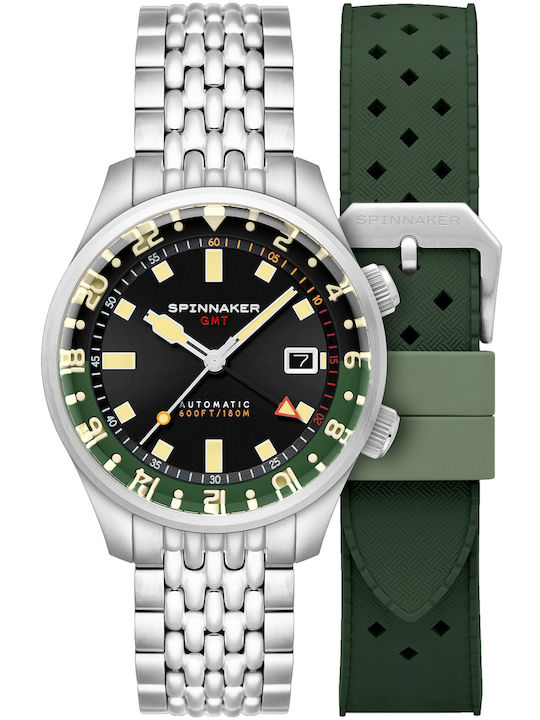 Spinnaker Herrenuhr 42mm Automatisch mit Silber...