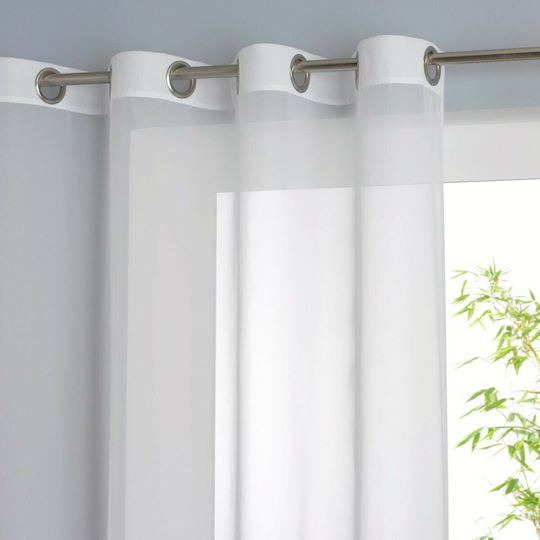 So'Home Fenster Vorhang mit Grommets Weiß 324285042_10465_25 140x240cm