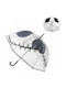 Cerda Kids Umbrella Curved Handle Transparent with Diameter 60cm