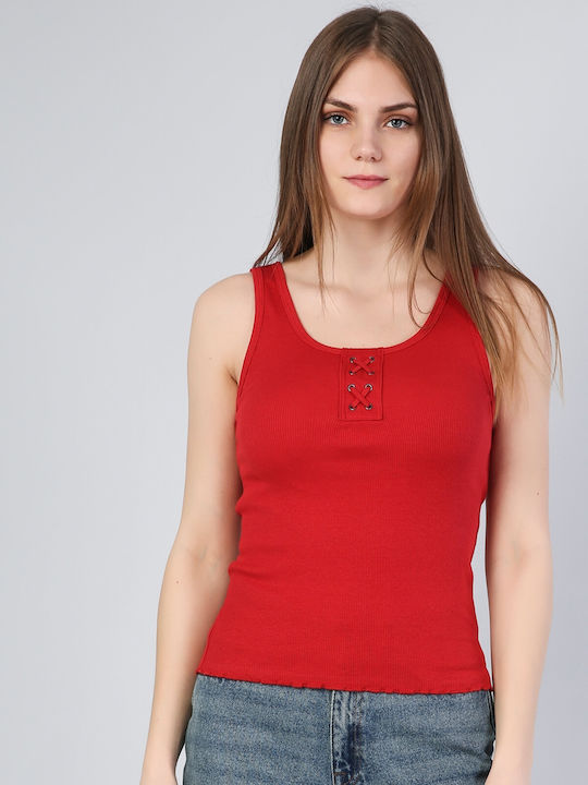 Colin's Damen Bluse Ärmellos Red