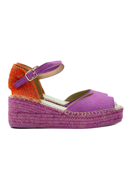 Star Love Dalim 110 Women's Platform Espadrilles Purple