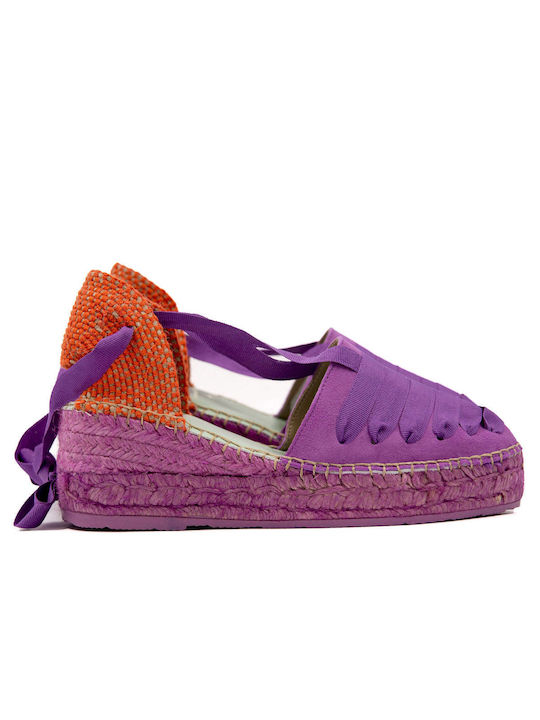 Star Love Women's Platform Espadrilles Purple