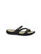 Luofu Frauen Flip Flops Black/Ecru