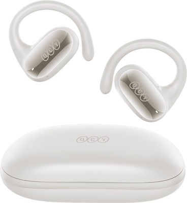 QCY Crossky GTR 2 Air Conduction Bluetooth Handsfree Headphone Sweat Resistant and Charging Case White