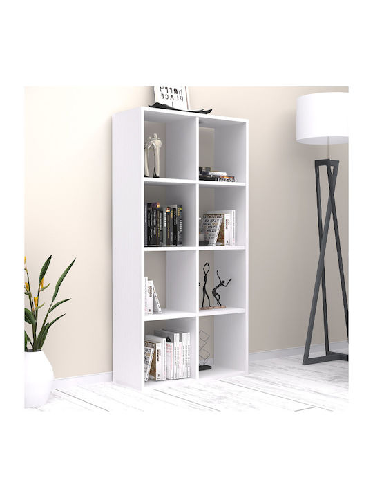 Bookcase Anser White 69.8x29x142cm