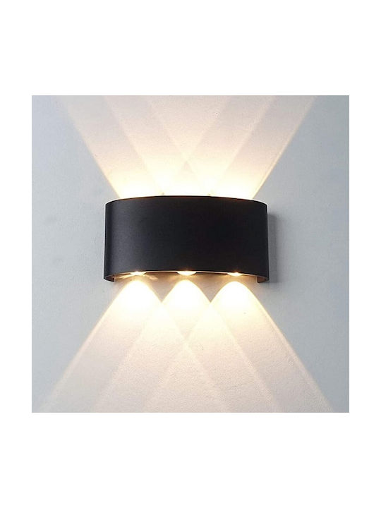 Φωτιστικό Τοίχου LED Μαύρο 9.5x5x18.5εκ. Φωτιστικό Τοίχου LED Μαύρο 9.5x5x18.5εκ.