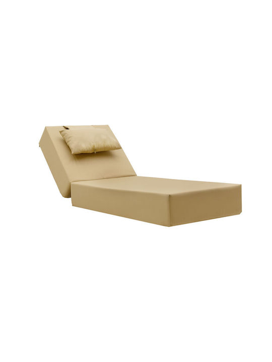 Pakketo Waterproof Sun Lounger Cushion Specta Beige 60x190cm.