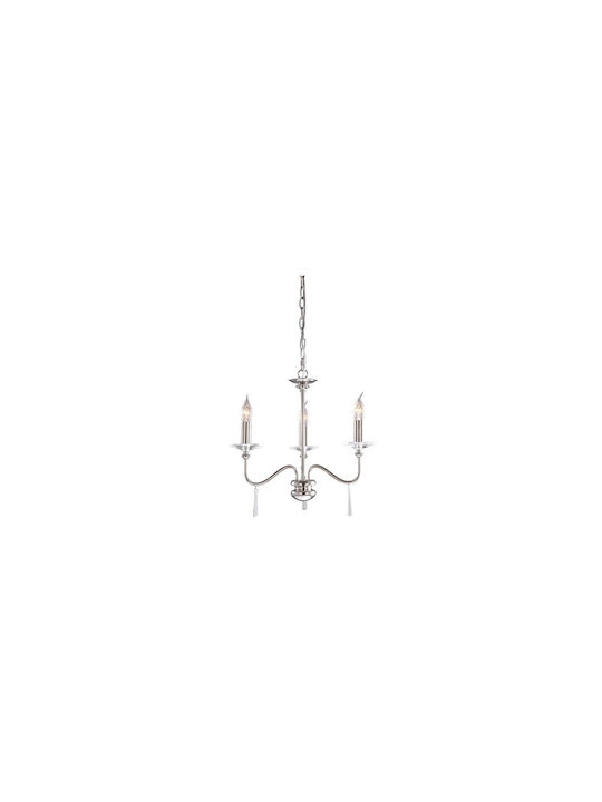 Elstead Lighting Chandelier Silver FP3-POL-NICKEL