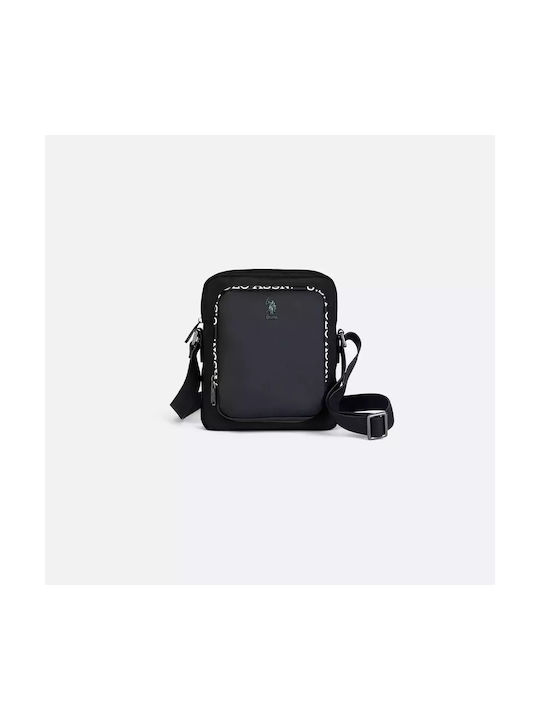 U.S. Polo Assn. Flat Geantă pentru bărbați Umăr / Crossbody Neagră