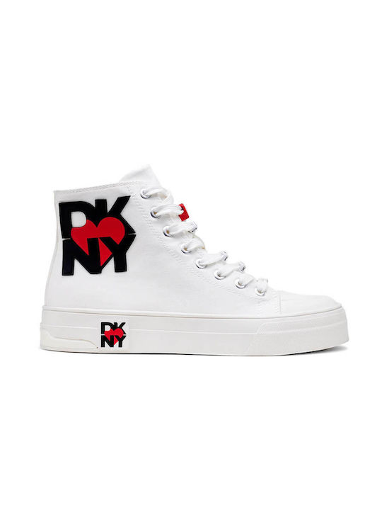 DKNY Femei Sneakers Alb