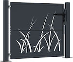 vidaXL Κήπου Fence Gate in Gray Color 80cm x 1.05m