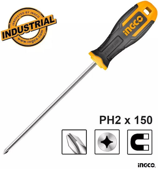 Ingco Long Screwdriver Cross Size PH2x150mm