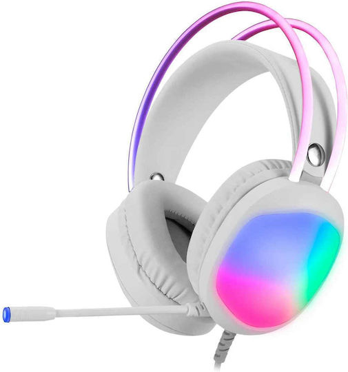 Marvo HG8959 Over Ear Gaming Headset με σύνδεση 3.5mm / USB Λευκό