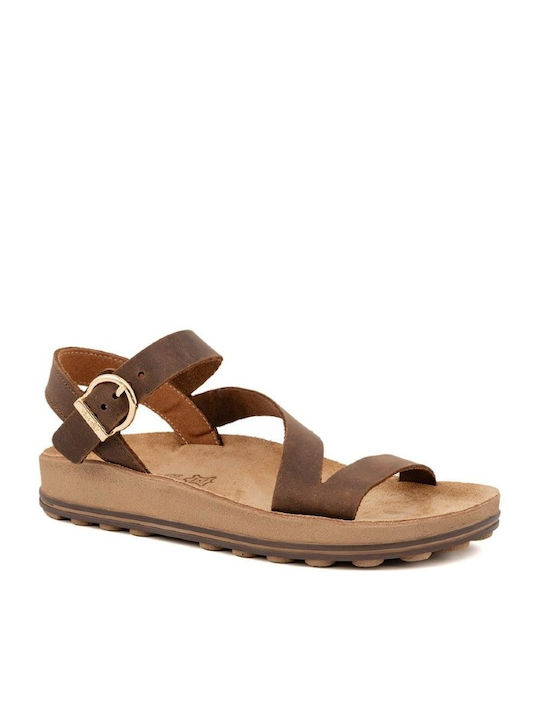 Fantasy Sandals Anatomic Leather Women's Sandals Brown