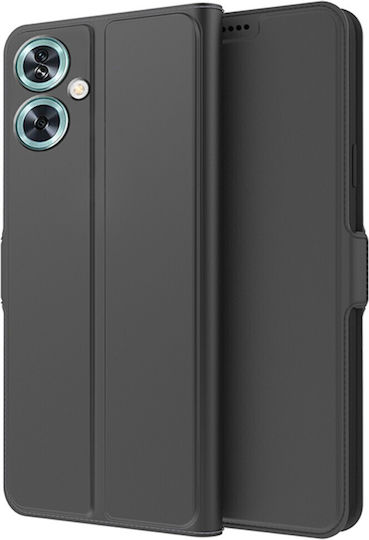 Book Δερματίνης / Σιλικόνης / Πλαστικό Μαύρο (OnePlus Nord N30 SE)