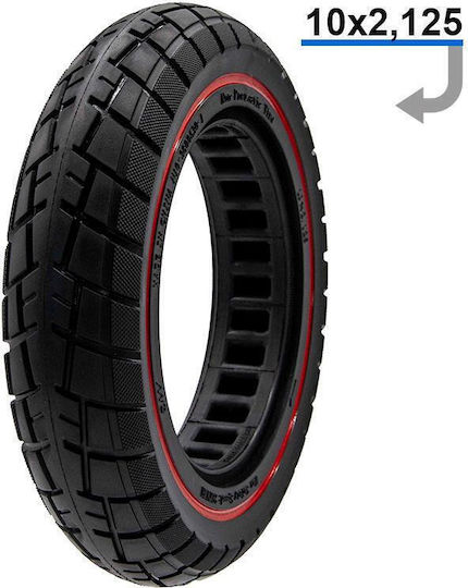 Solid Offroad Ultralight Tire 10x2.125-6.1/b34 Red Line