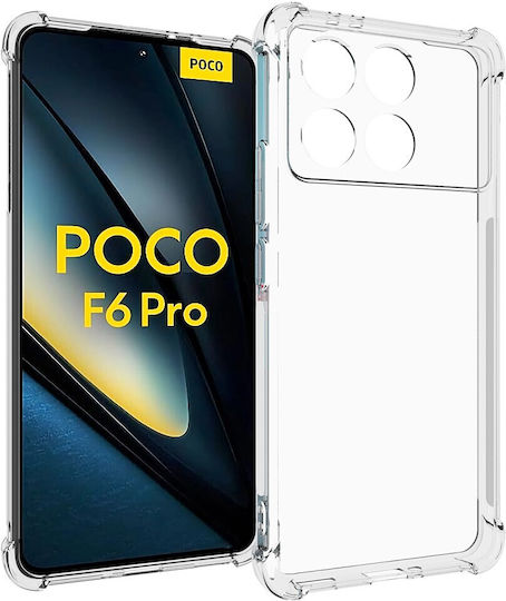 Задна корица Силикон Прозрачен (Xiaomi Poco F6 Pro 5G)