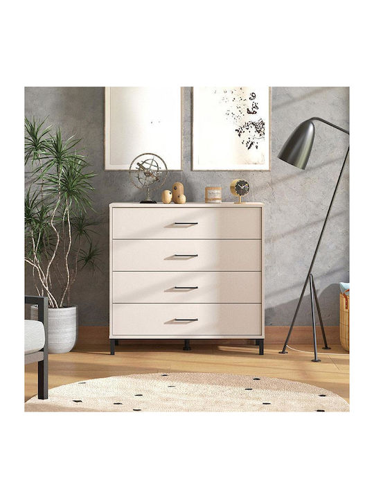 Wooden Chest of Drawers Cashmere 93x40x90cm