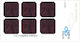 Delta Plast Möbelsocken Runde mit Aufkleber und Durchmesser 30mm 10Stück 0098