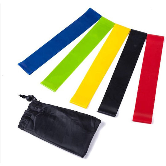 Rea Tape Band Mini Benzi de rezistență în formă de buclă seturi 5buc Roșii 0.6m