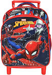 Τσαντα Τρολεϋ Νηπιου Ανατομικη Πλατη Spiderman 29x23x10cm Spiderman