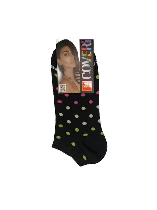Enrico Coveri Damen Socken BLACK 1Pack