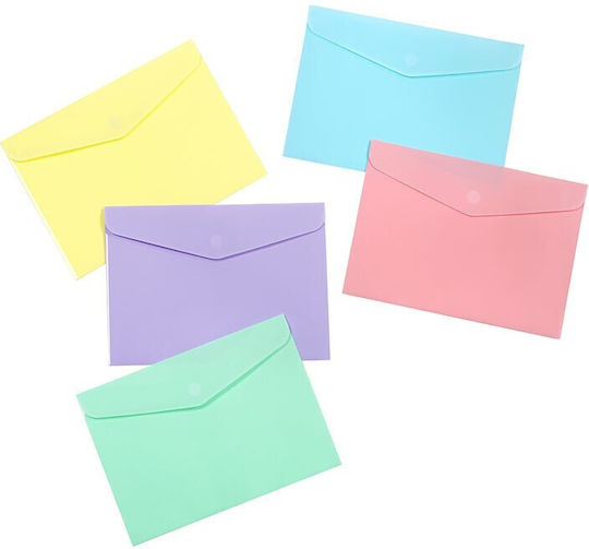 Button Scratch File Folder Viquel 2 Pockets A4 Various Pastel Colors 176115 Viquel