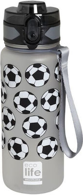 Sticla de apă Ecolife Tritan de 500 ml cu fotbal