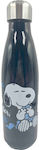 Trinkflasche Thermos Bmu Peanuts Snoopy Ss Edelstahl 500ml Schwarz 555-82243 Peanuts