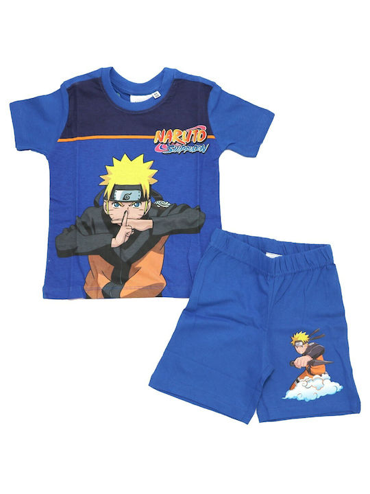 Toei Animation Kinder Schlafanzug Sommer Baumwolle Blau Naruto