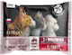 Pet Republic Nasses Katzenfutter für Erwachsene Katzen in Beutel mit Rindfleisch, Lachs und Fisch 4x100g