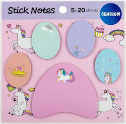 Set Centru Note Adezive 5x20 Bucăți Unicorn