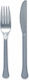 Silver Graphite Cutlery Set 24 Pieces