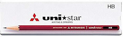 Uni Mitsubishi Star Pencils 12pcs 4902778652183 Nibs 2h